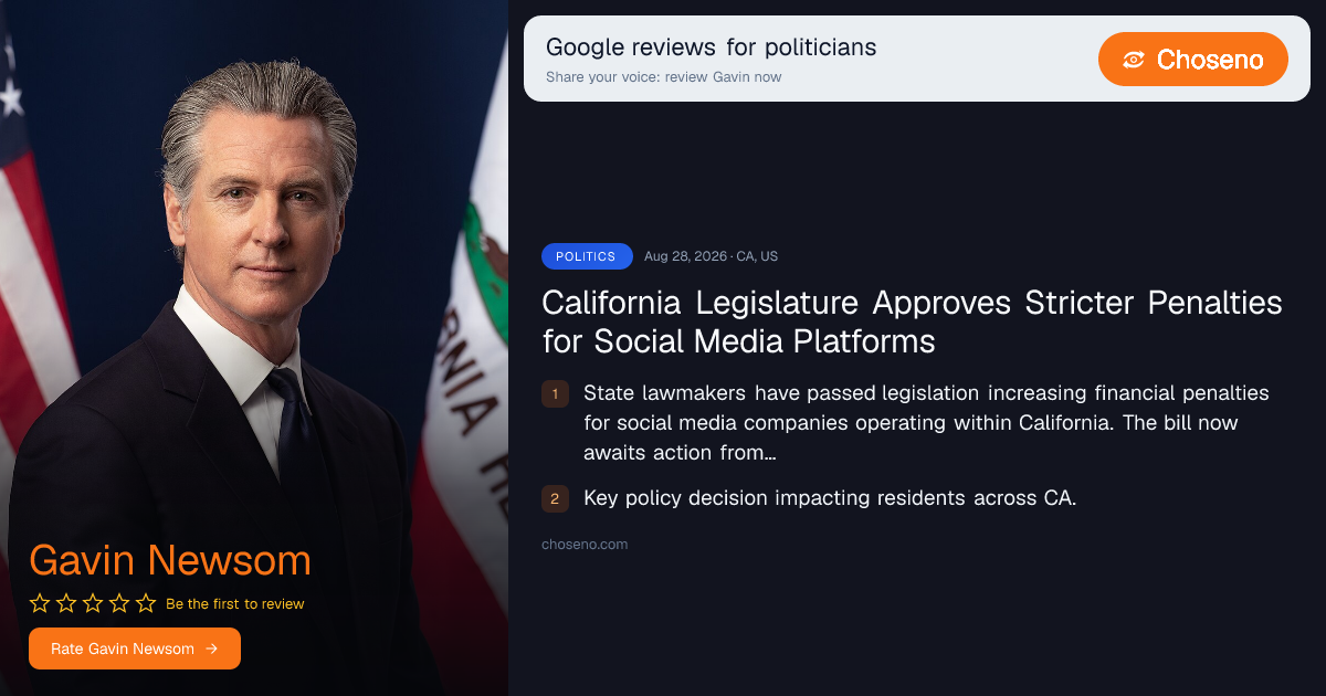 California Legislature Approves Stricter Penalties for Social Media Platforms