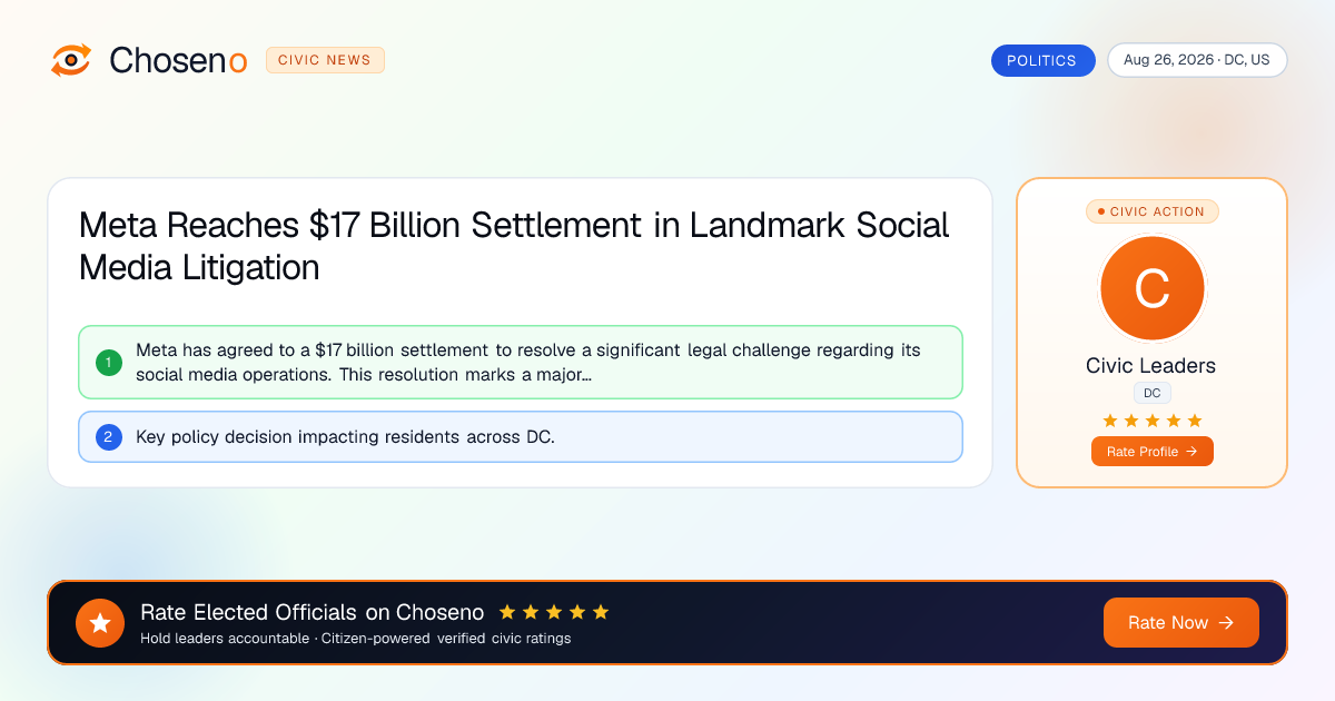 Meta Reaches $17 Billion Settlement in Landmark Social Media Litigation