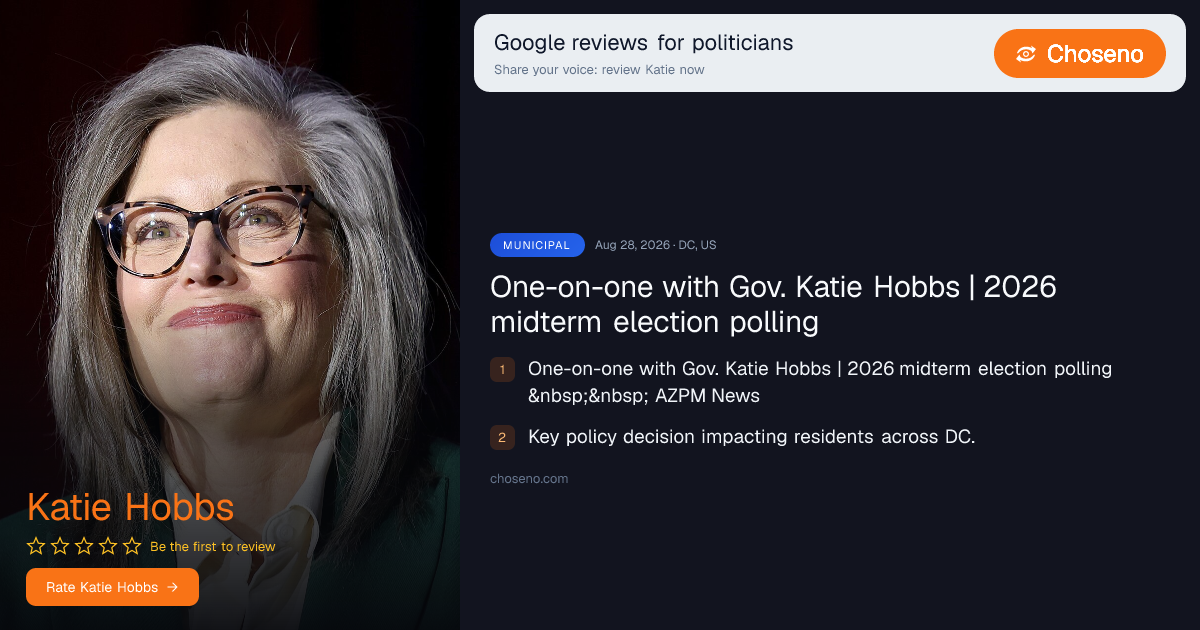One-on-one with Gov. Katie Hobbs | 2026 midterm election polling