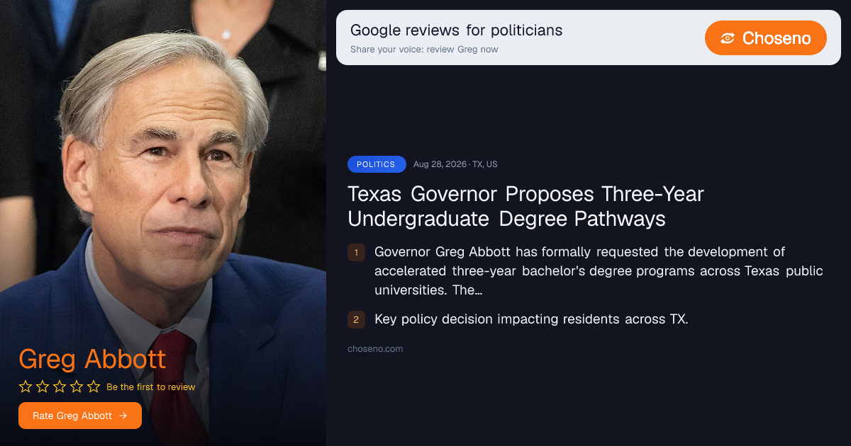 Texas Governor Proposes Three-Year Undergraduate Degree Pathways